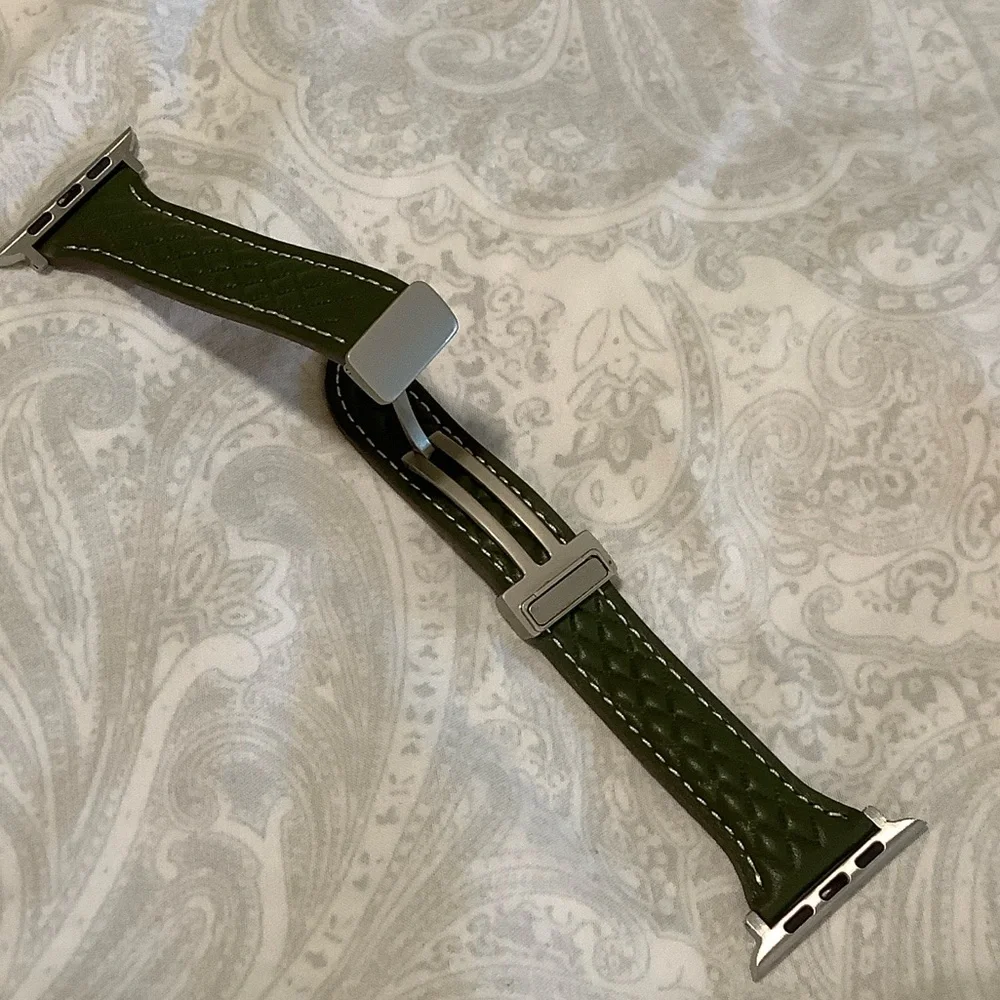 New Green Braided Watch Band NIP